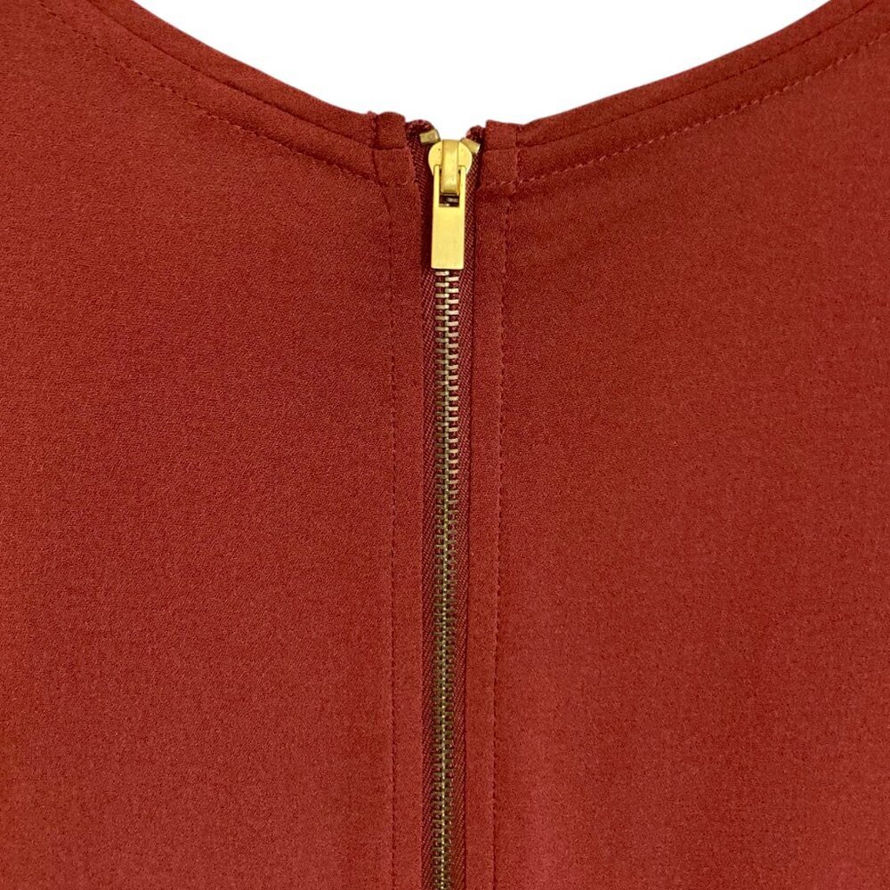 DIANE VON FURSTENBERG Kimian Silk Pintucked Keyhole Dress - Picture 11 of 11